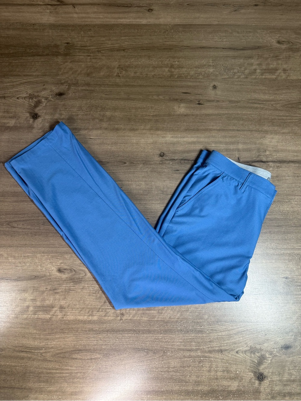 Adidas Men’s Blue Straight Leg Golf Pants Polyester Blend 32x32